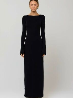 RESA SYLVIA DRESS IN BLACK KNIT